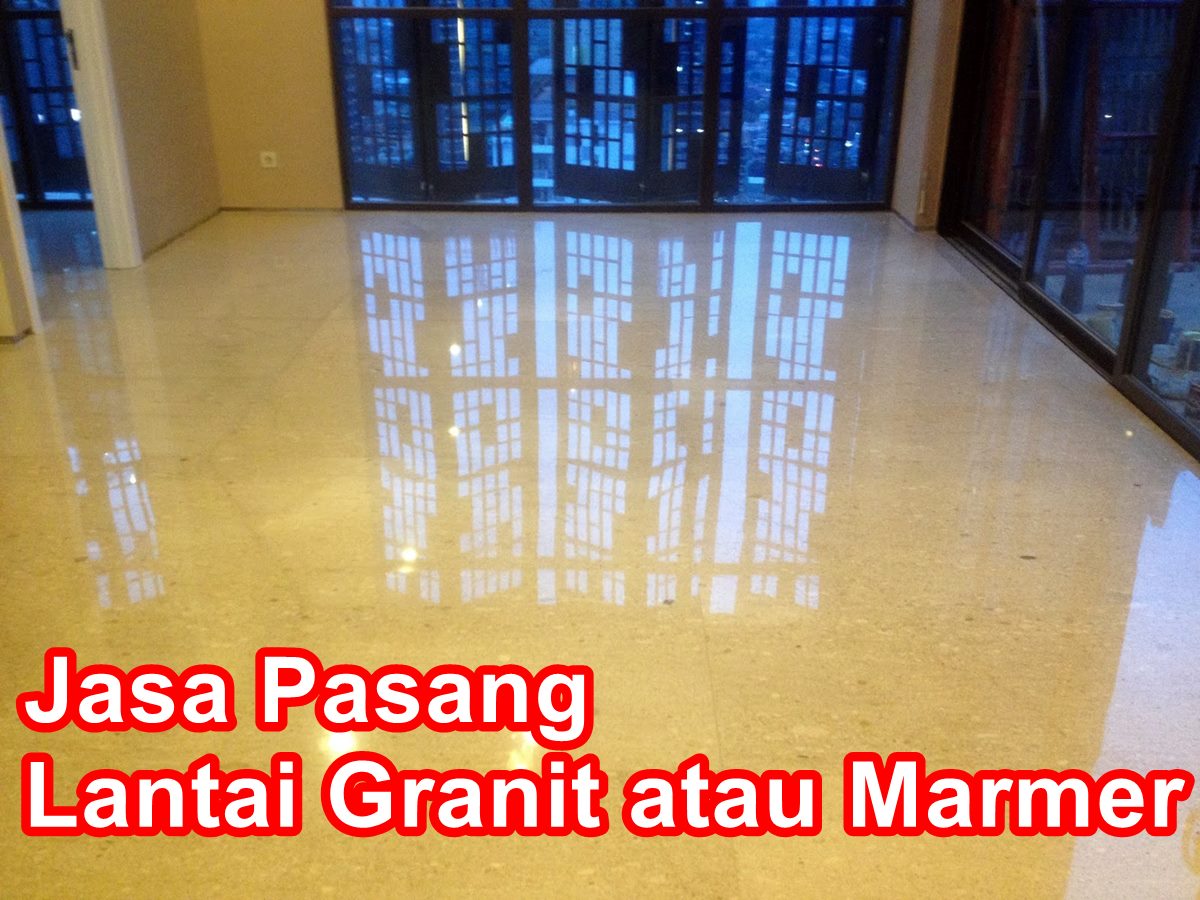 Jasa Pasang Lantai Granit atau Marmer Meja Granit 